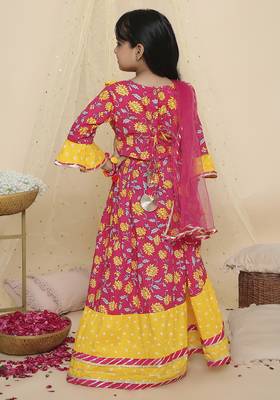 Kid1 leela pure cotton lehenga choli 2