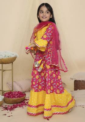 Kid1 leela pure cotton lehenga choli 3