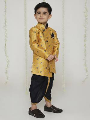Kid1 festive sherwani dhoti 3