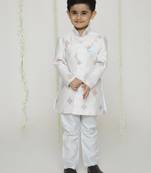 Kid1 embroidered sherwani set