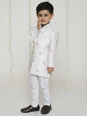 Kid1 embroidered sherwani set 3