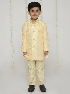 Kid1 embroidered sherwani set 1