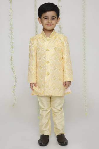 Kid1 embroidered sherwani set