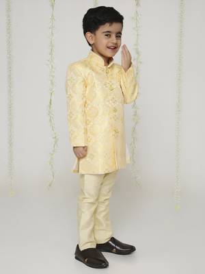 Kid1 embroidered sherwani set 3