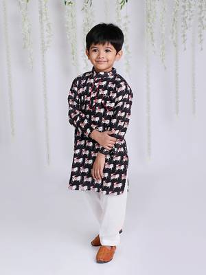 Kid1 animal print kurta pajama 1