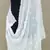 White Cotton fabric Sequine Embroidered work Dupatta.