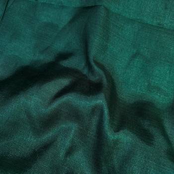 Women's bottle green banarasi jari weaving work cotton jacquard dress material 4