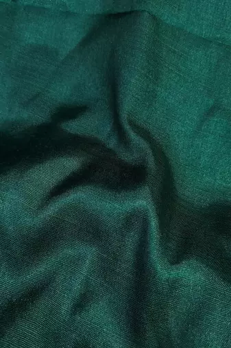 Women's bottle green banarasi jari weaving work cotton jacquard dress material