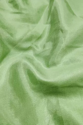 Women's pista green hand work organza dress material