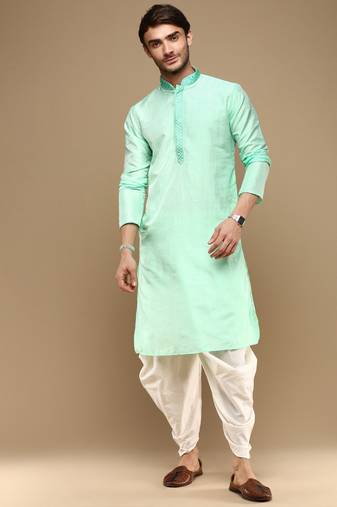 Unleash your style with men's jaquard designer kurta set by sanwara-766