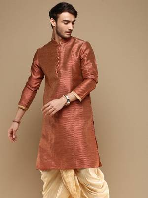 Unleash your style with men's jaquard designer kurta by sanwara-656 1
