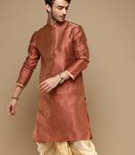 Unleash your style with men's jaquard designer kurta by sanwara-656