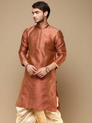 Unleash your style with men's jaquard designer kurta by sanwara-656 2