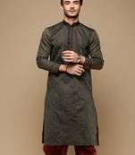 Unleash your style with men's  jaquard designer kurta by sanwara-695