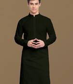 Dapper & dazzling men's solid chikankari wear cotton kurta by sanwara-2795