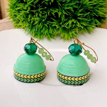 Quilled hanging  jhumkas 2 2