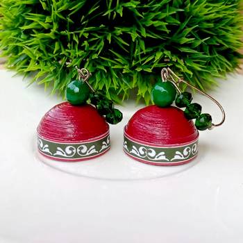 Quilled hanging  jhumkas 4 2