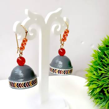 Quilled hanging  jhumkas 6 1