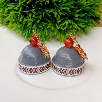 Quilled hanging  jhumkas 6 2