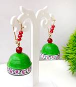 Quilled hanging  jhumkas 7
