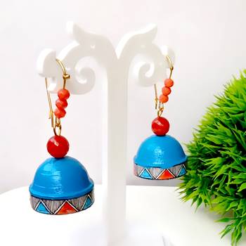 Quilled hanging  jhumkas 8 1