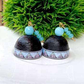 Quilled hanging  jhumkas 9 2