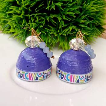 Quilled hanging  jhumkas 12 2