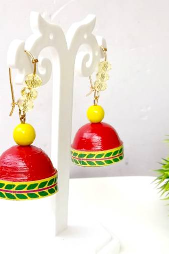 Quilled hanging  jhumkas 18