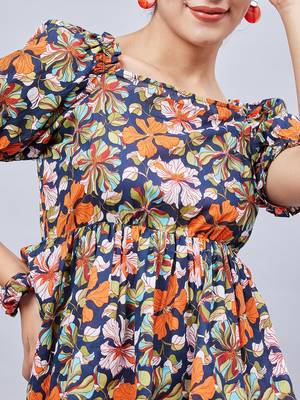 Winered woman Multicolor printed back tie-up co-ord set 6