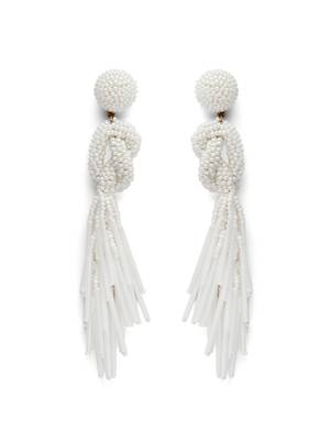 outre white eardrop shaped handcrafted drop earrings 4