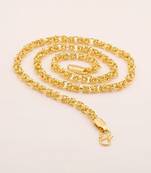 Brass gold plated classic link chain