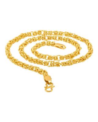 Brass gold plated classic link chain 2