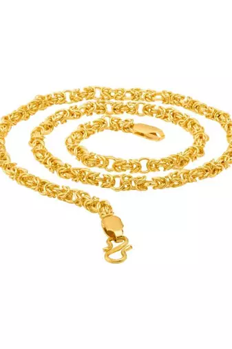 Brass gold plated classic link chain