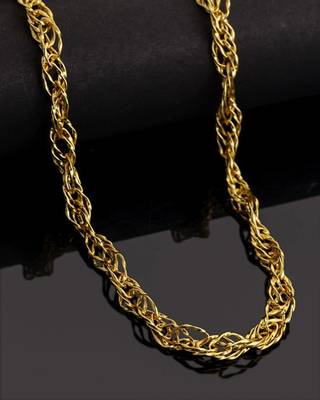 Brass gold plated classic link chain 1