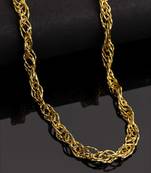 Brass gold plated classic link chain
