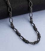 Textured gold plated chain with s-hook closure