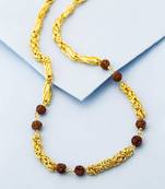 Textured gold plated chain with s-hook closure