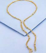 S-hook closure gold plated chain with textured detail