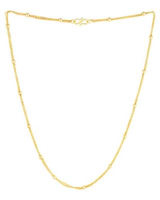 S-hook closure gold plated chain with textured detail 3