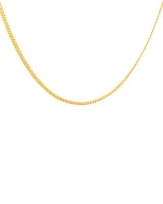 S-hook closure gold plated chain with textured detail 4