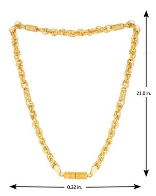 Classic gold plated chain with magnetic lock 2