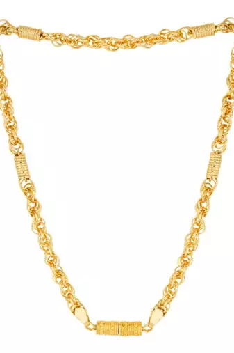 Classic gold plated chain with magnetic lock