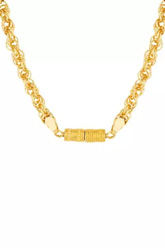 Classic gold plated chain with magnetic lock