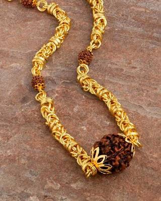 Classic chain with rudraksha chain 1