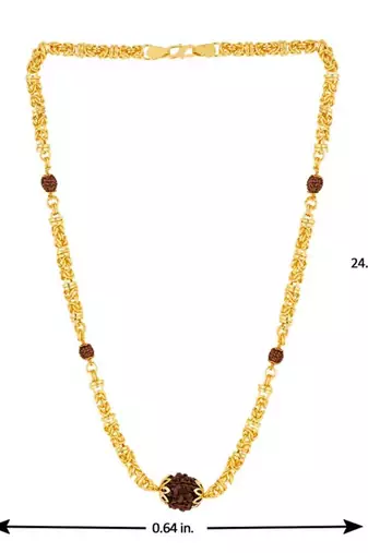 Classic chain with rudraksha chain