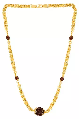 Classic chain with rudraksha chain