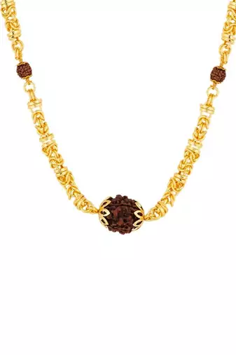 Classic chain with rudraksha chain