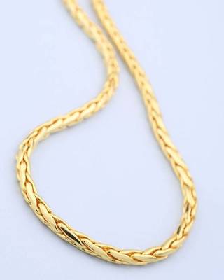 Brass gold plated classic link chain 1