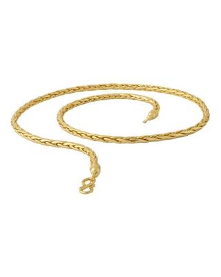 Brass gold plated classic link chain 3