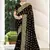 Black Zari Embroidered Border Georgette Party Wear Georgette Saree With Blouse Piece